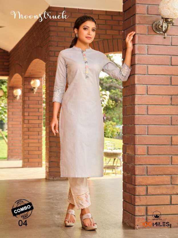 moonstruck by 100 miles cotton kurtis and pant collection