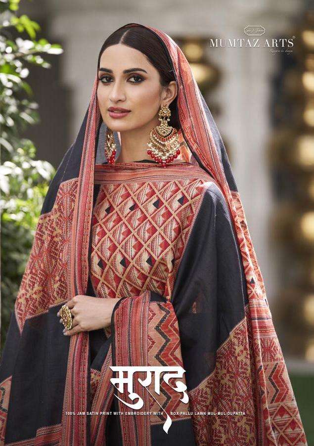 muraad by mumtaz arts jam satin karachi salwar kameez