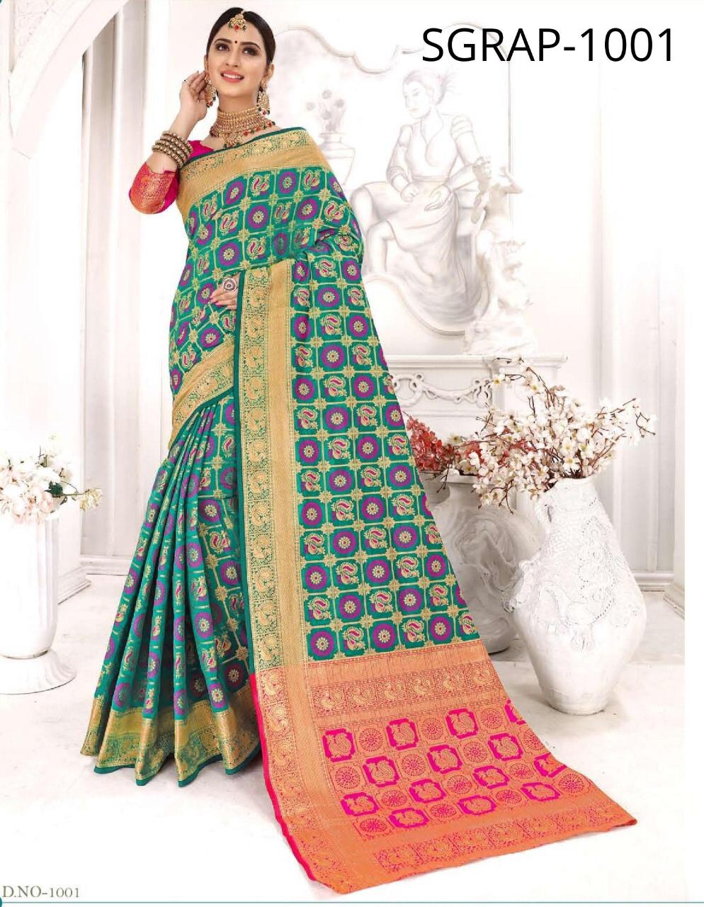 Rajkoti Patola By Sangam Patola Silk Festival Wear Saree Wholesaler