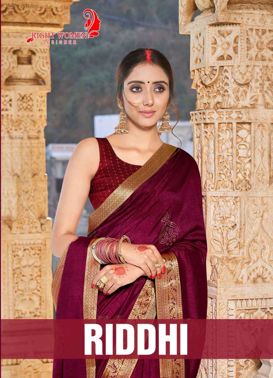 right women riddhi vichitra silk casual wear fancy sarees