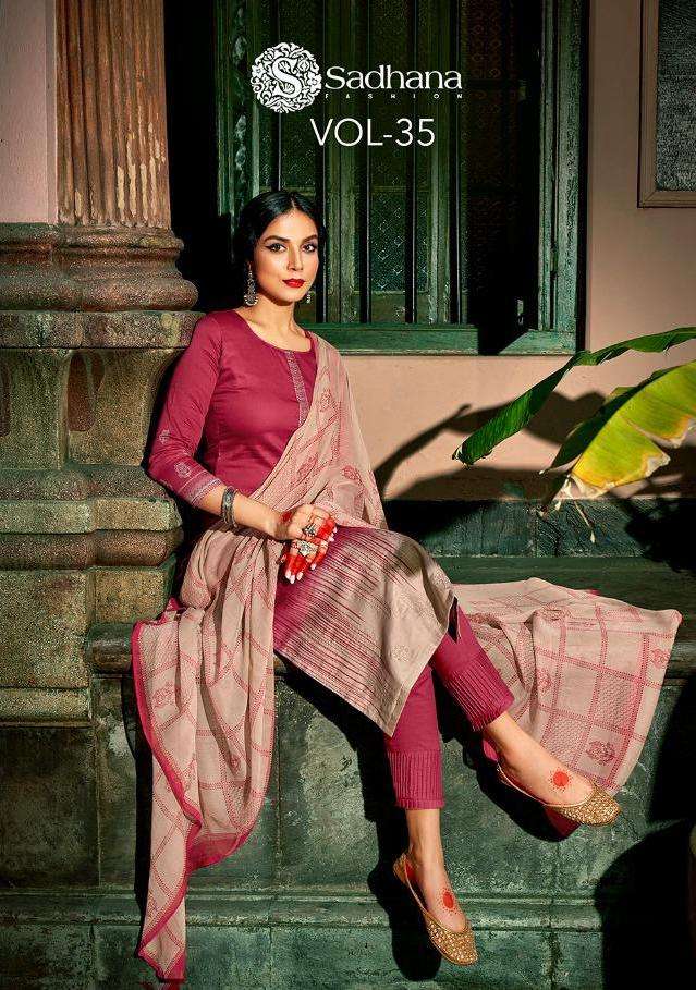 sadhana fashion sadhana vol 35 jam silk casual wear dress materials