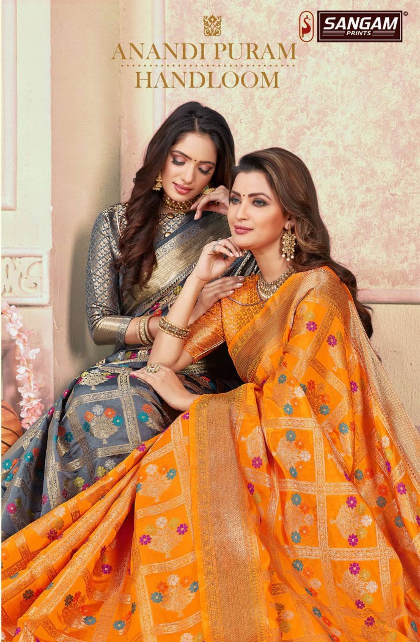 Sangam Present Anandi Puram Handloom Festival Wear Silk Saree