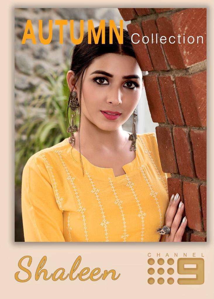 shaleen by channel 9 cotton designer ladies kurta with pant pair