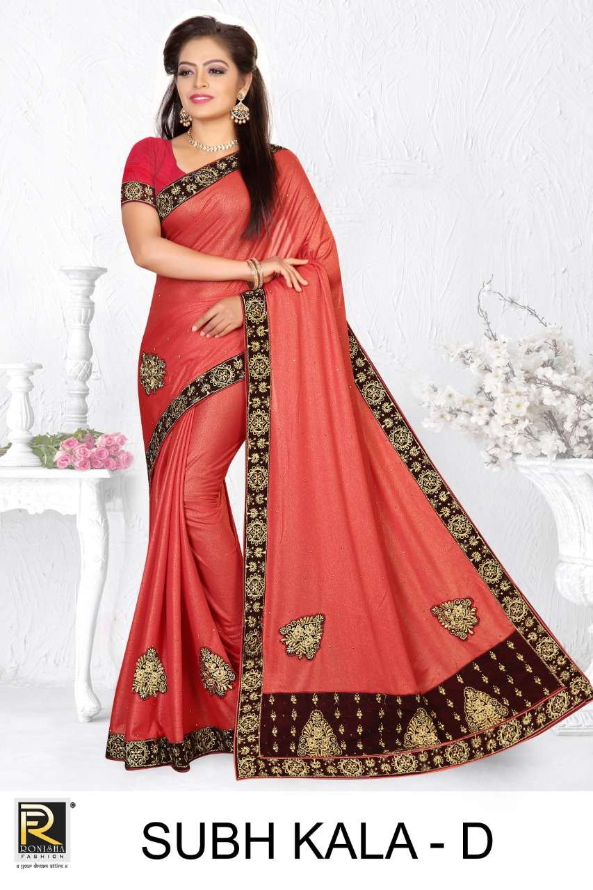 Subh kala by ranjna saree embroidery warked heavy diamond work saree Collection 