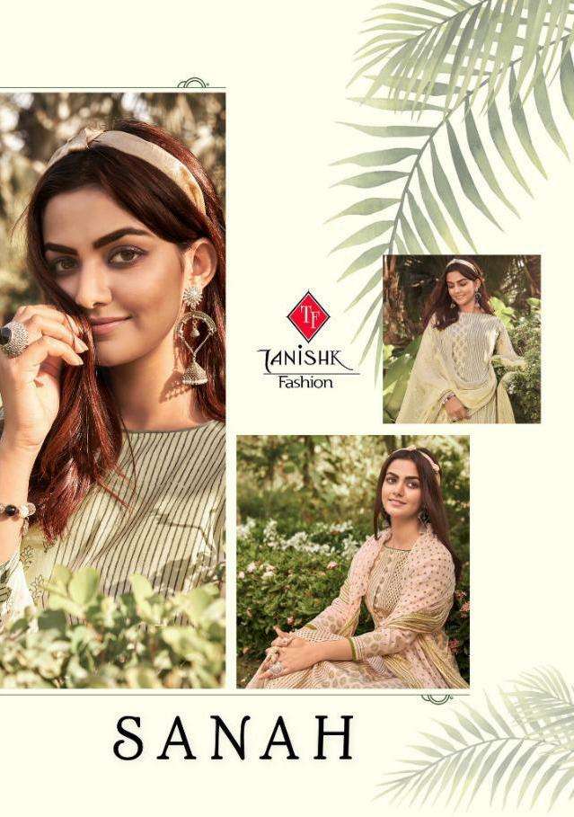 tanishk sanah 2021 lawn cambric casual wear dress materials