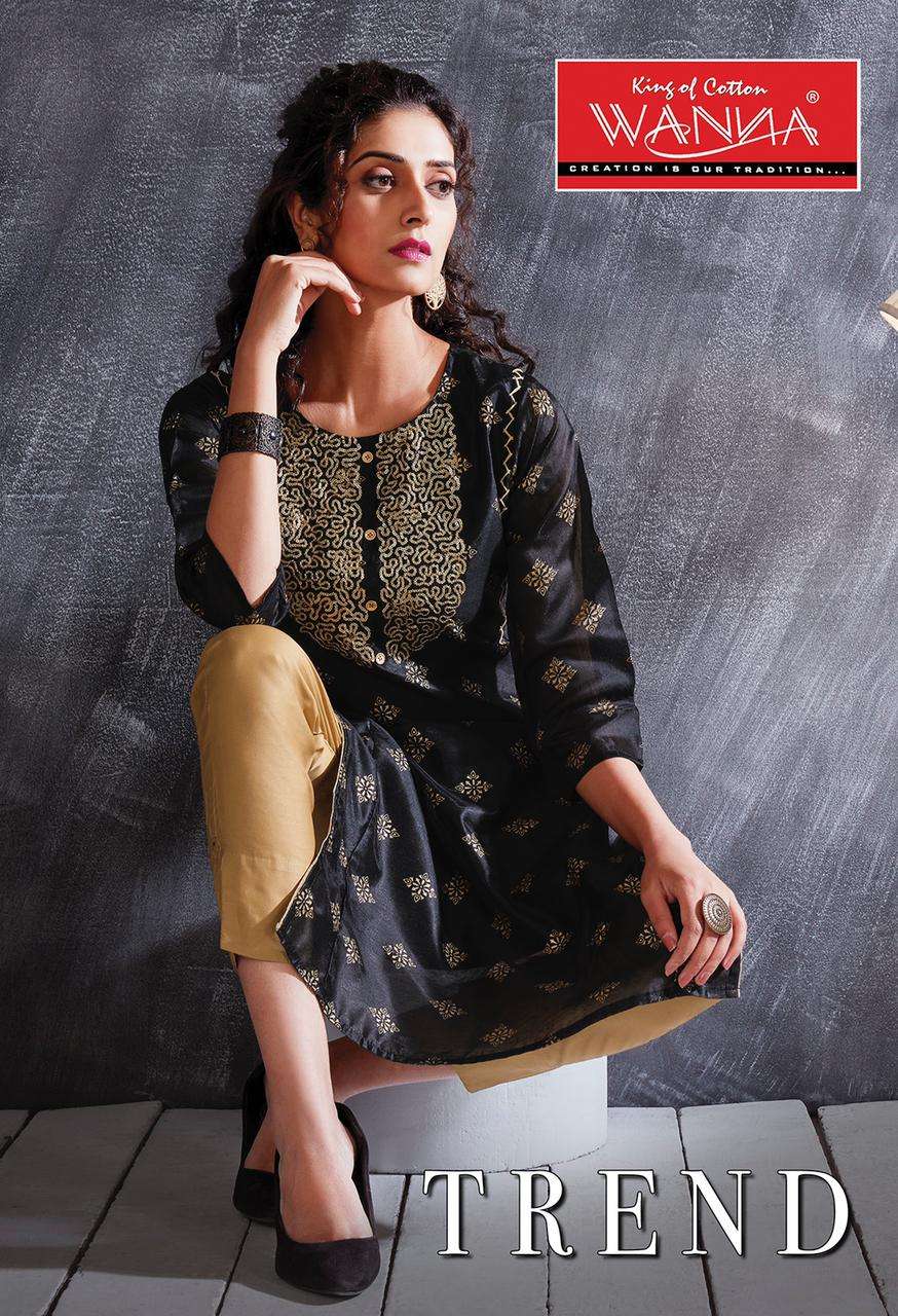 Trend by wanna heavy silk with jaam satin pant kurti Catalog Collection Wholesaler Lowest Best Price In Ahmedabad Surat Chennai India Uk Usa Malaysia Singapore Canada Australia