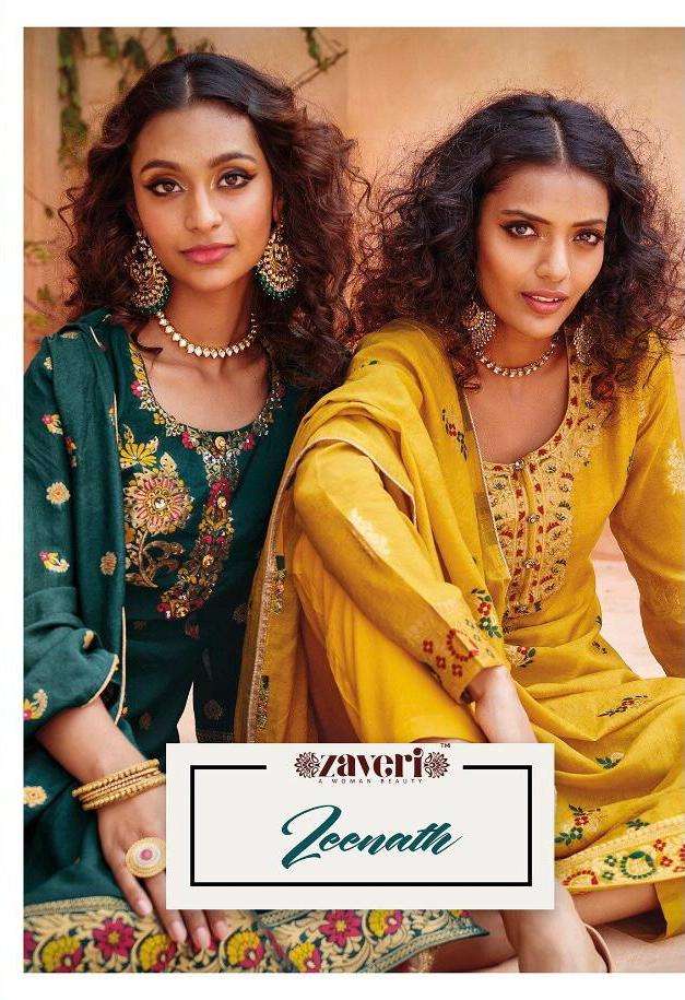 zeenay by zaveri viscose silk khatli hand work traditional salwar kameez