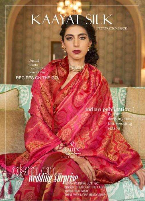 Kaayat Silk By Rajtex 174001-174006 Series Silk Saree Exporter