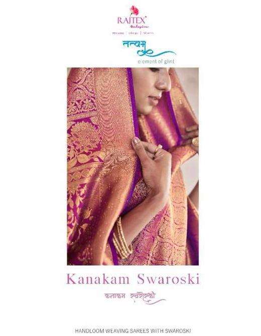 Kanakam Swaroski By Rajtex 169001-169006 Series Branded Saree Exporter