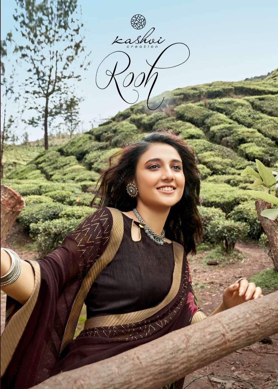 Kashvi Rooh Georgette Classy Look Printed Sarees