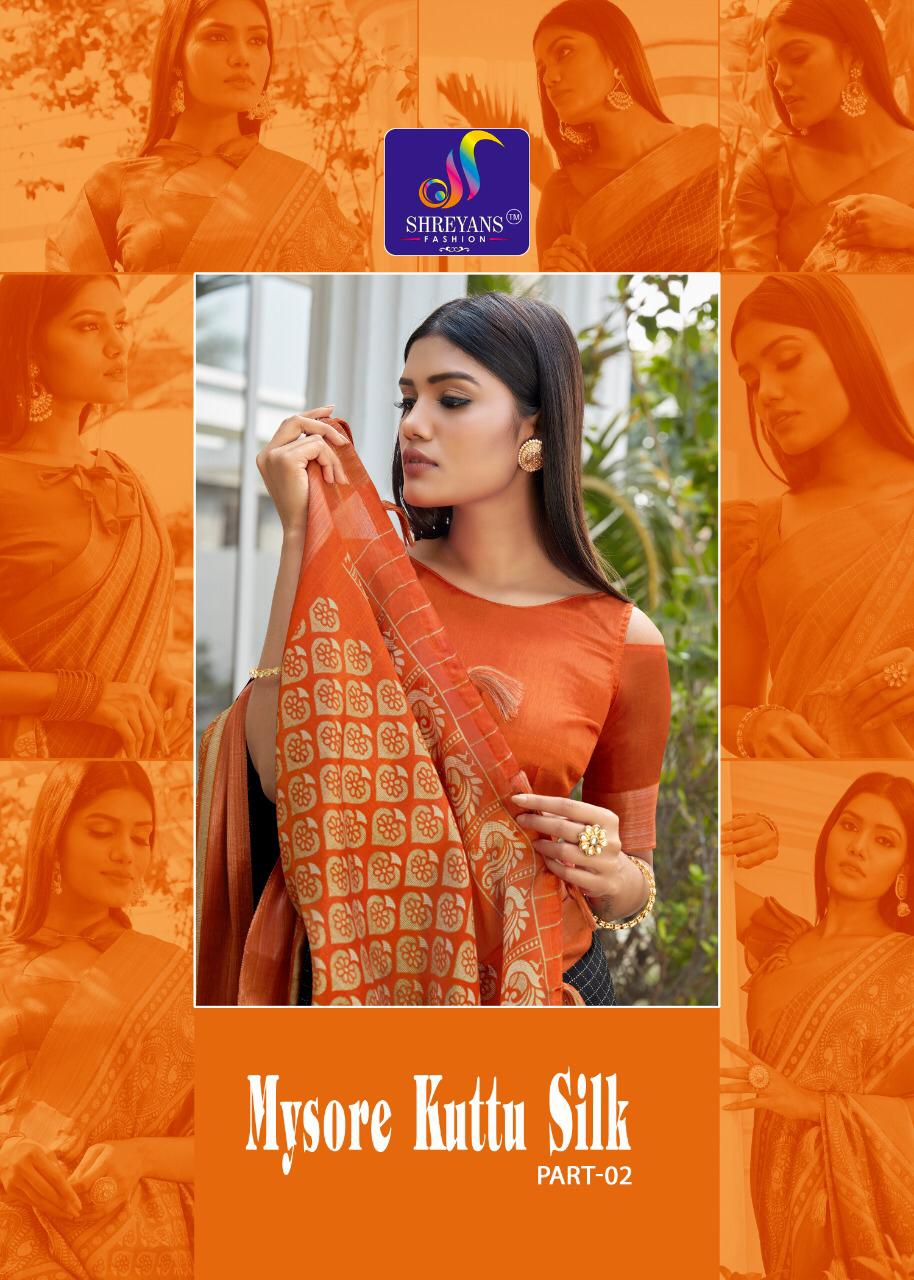 Shreyans Fashion Mysore Kuttu Silk Part 2 Fancy Silk Casual Wear Saree