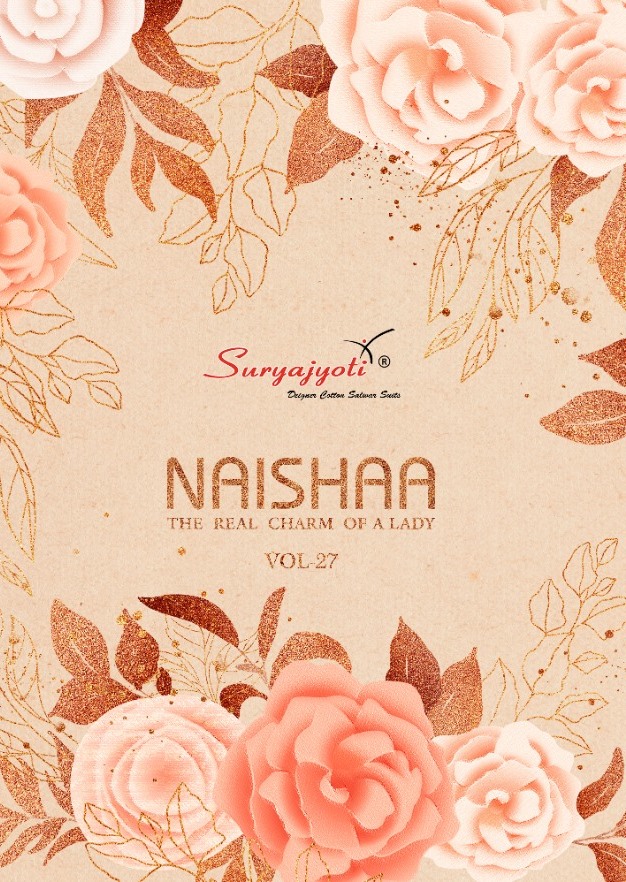 Suryajyoti Launch Naishaa Vol 27 Satin Cotton Casual Wear Dress Materials In India