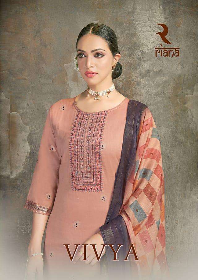 Vivya By Riana Satin Designer Fancy Suits