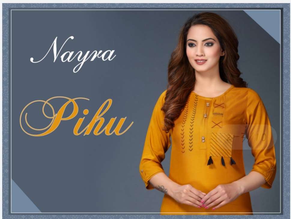 Pihu By Nayra Rayon Daily Wear Kurtis