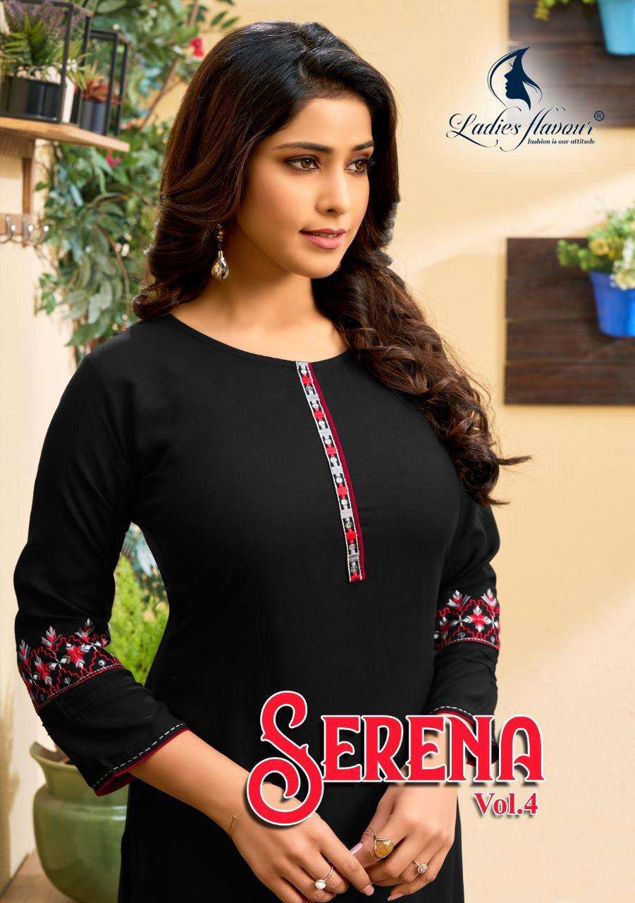 Serena Vol 4 By Ladies Flavour Rayon Kurtis