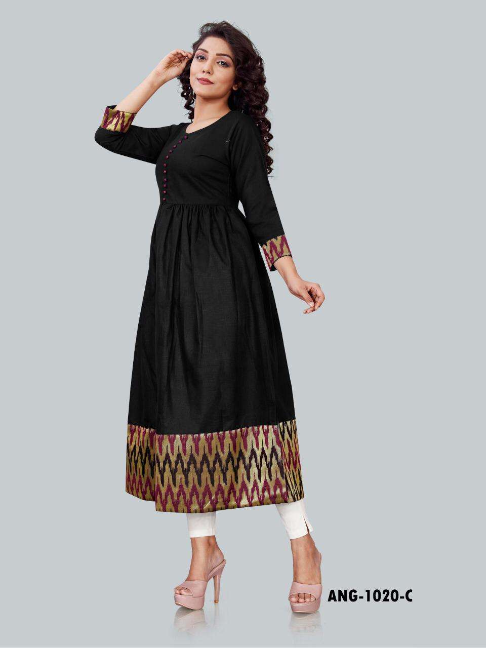Ang 1020 By 12 Angel Readymade Kurti Gown Collection