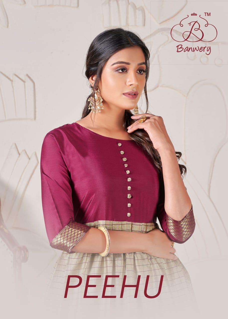 Banwery Peehu Silk Classy Long Kurtis
