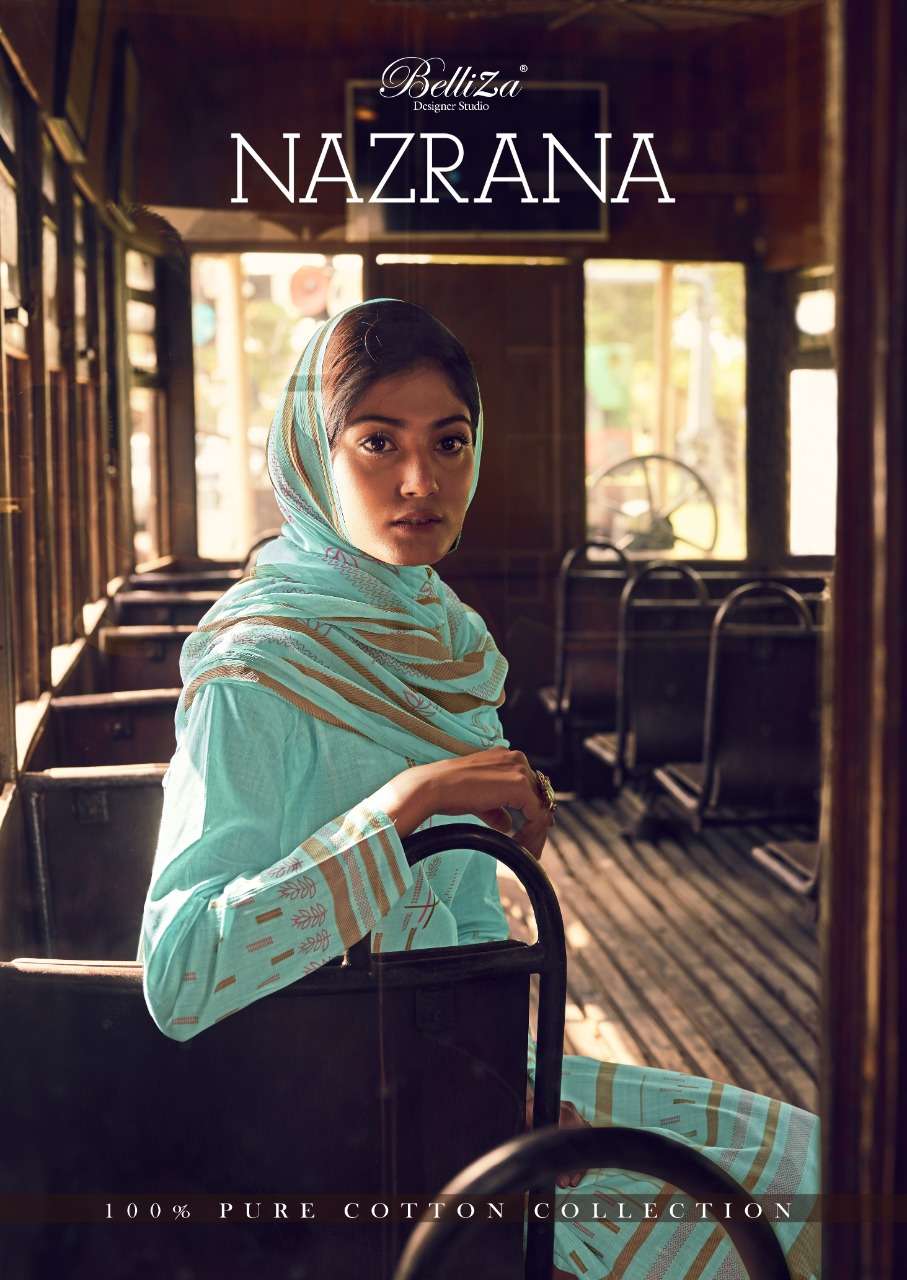 Belliza Nazrana Cotton Digital Printed Fancy Salwar Kameez