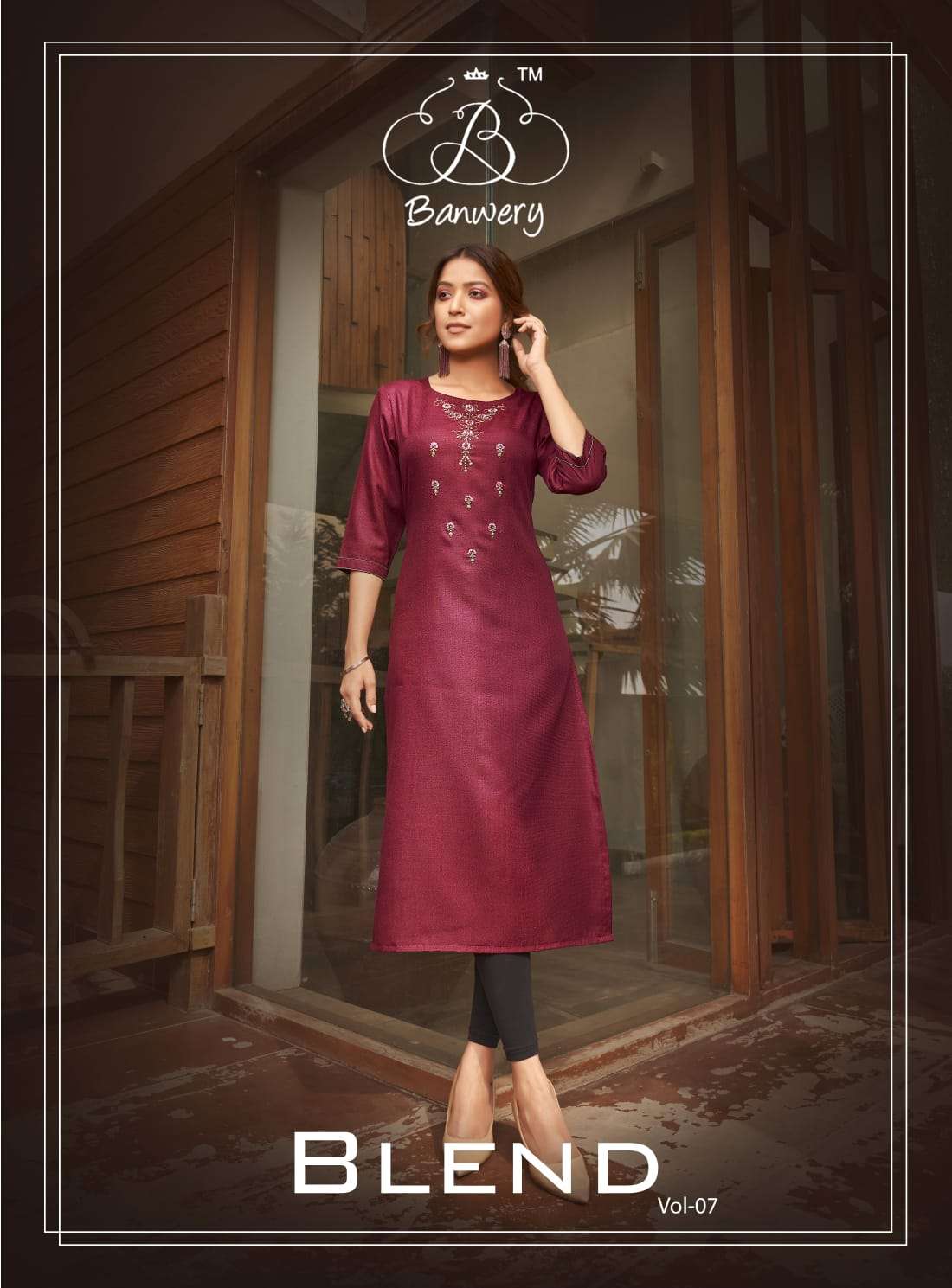 Blend Vol 7 By Banwery Cotton Fancy Kurtis