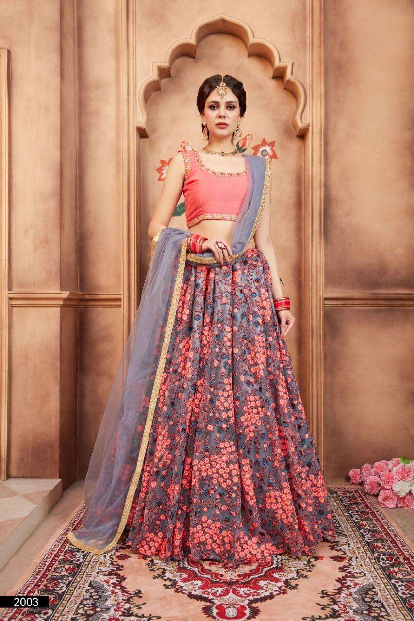 Florals Vol 2 By Arya Exclusive Bridal Lehenga Wholesaler