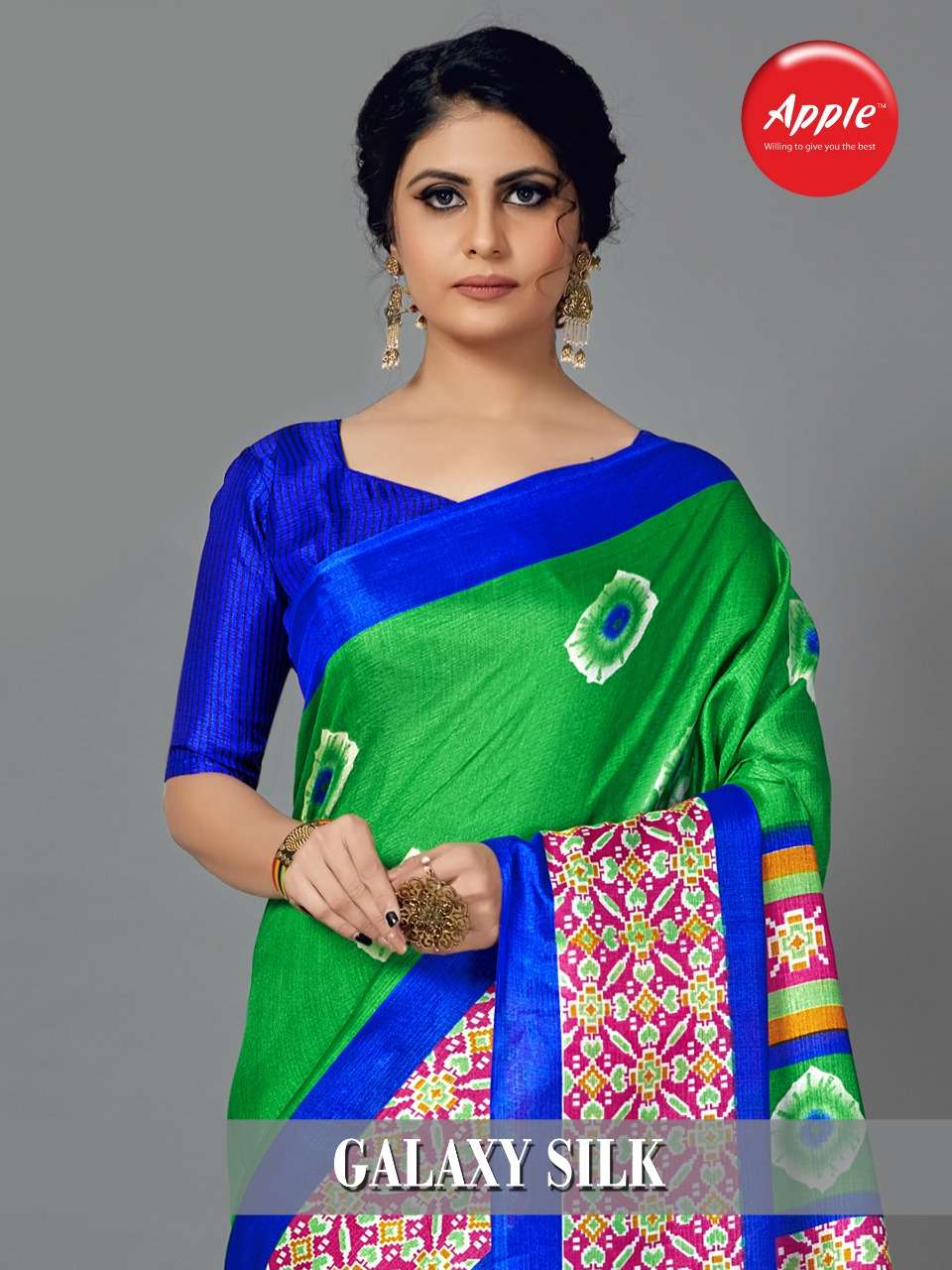 Galaxy Silk By Apple Sarees Khadi Silk Sari Exporter