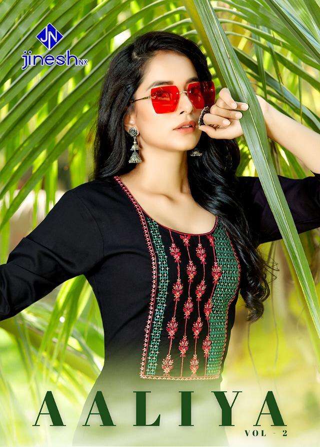 Jinesj Aaliya Vol 2 Rayon Fancy Kurtis