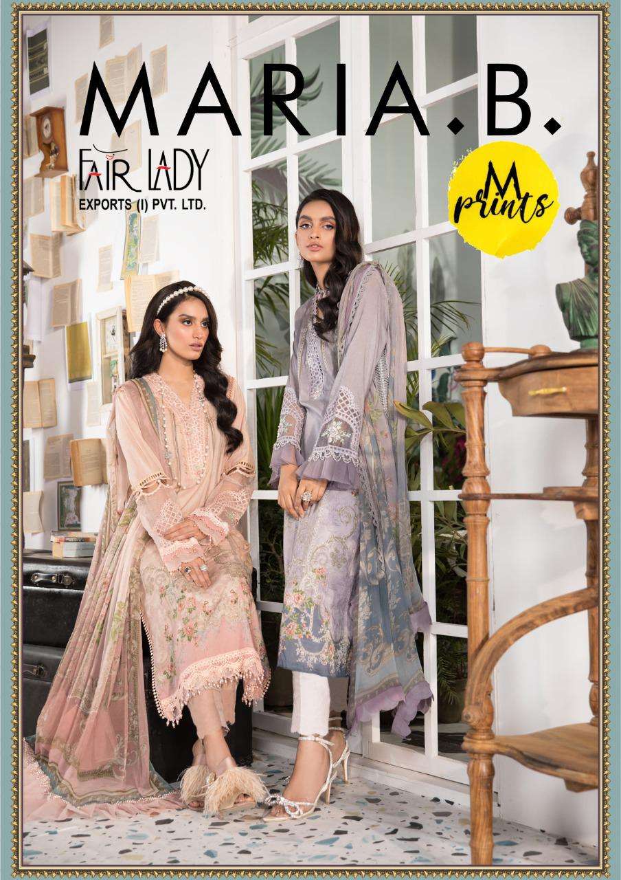 Maria B M Prints By Fairlady Lawn Cotton Pakistani Suits