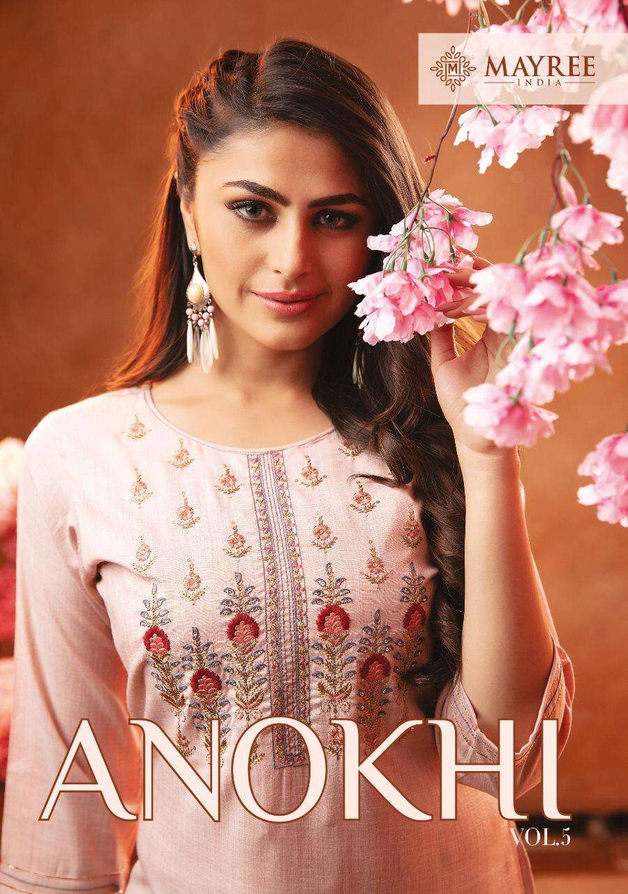 Mayree India Anokhi Vol 5 Rayon Kurti With Cotton Pant