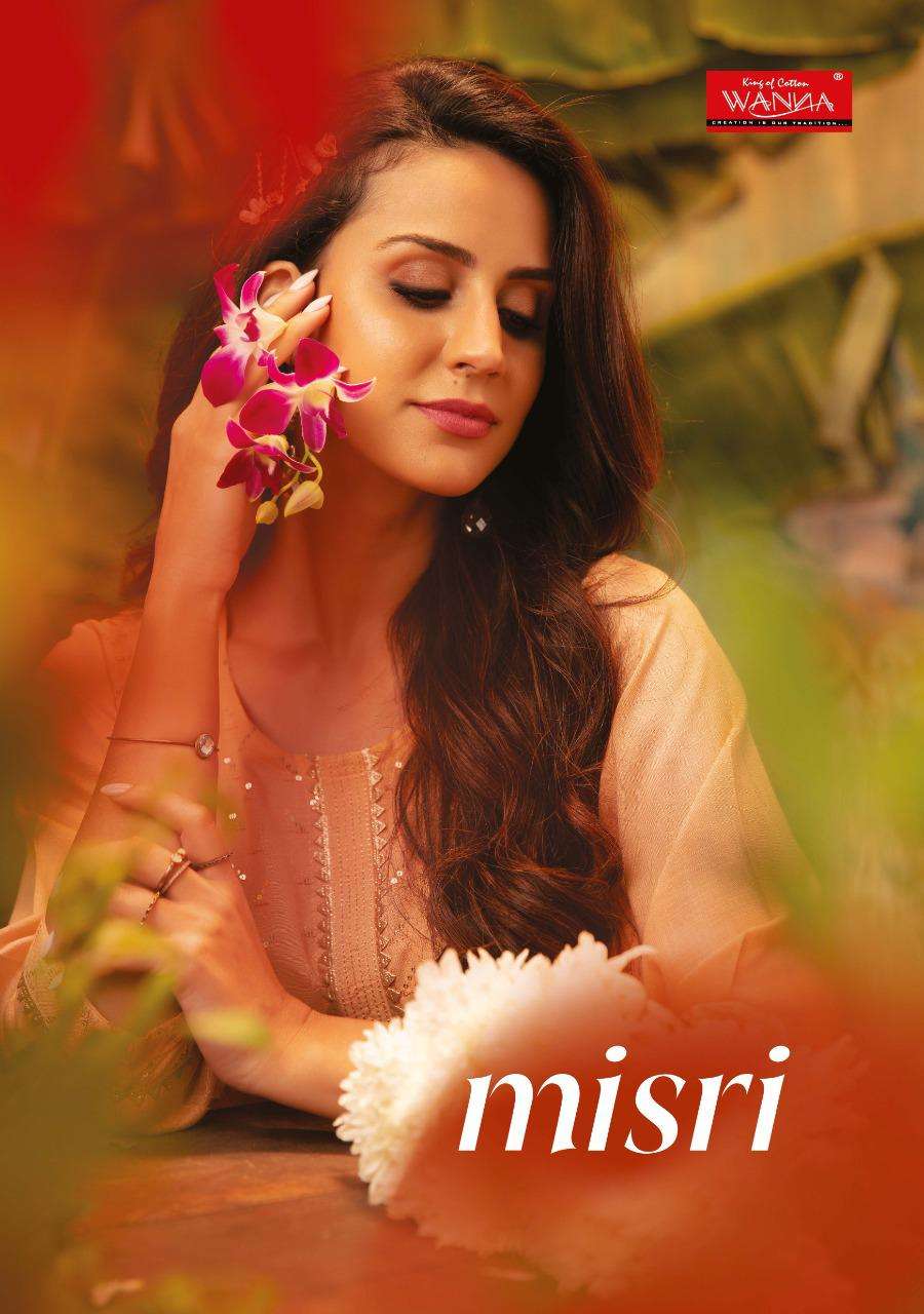 Misri By Wanna Finest Quality Of Pure Rayon Slub With Sequence Embroidery Kurti Catalog