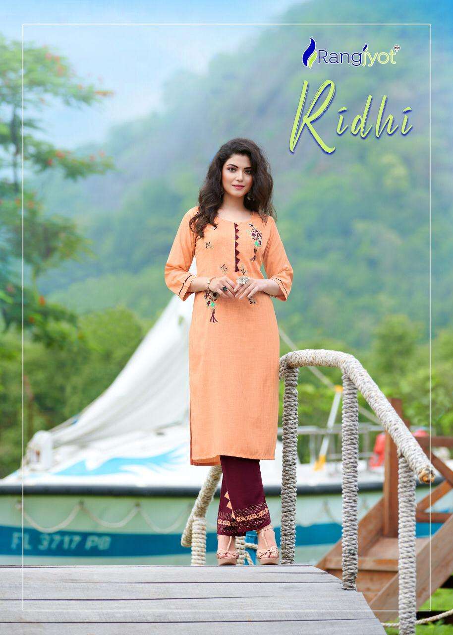 Rangjyot Riddhi Rayon Formal Kurti With Pant