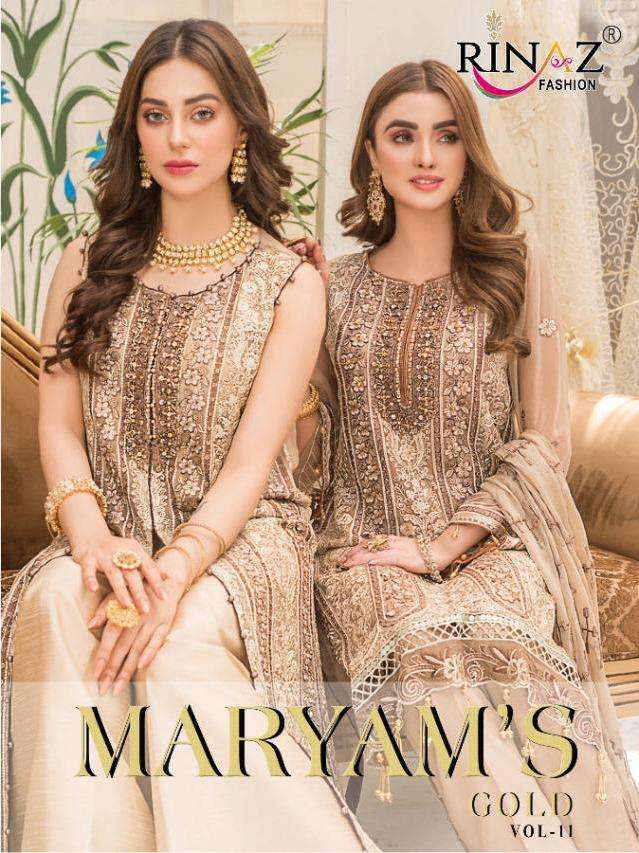 Rinaz Maryams Gold Vol 11 Georgette Pakistani Dresses