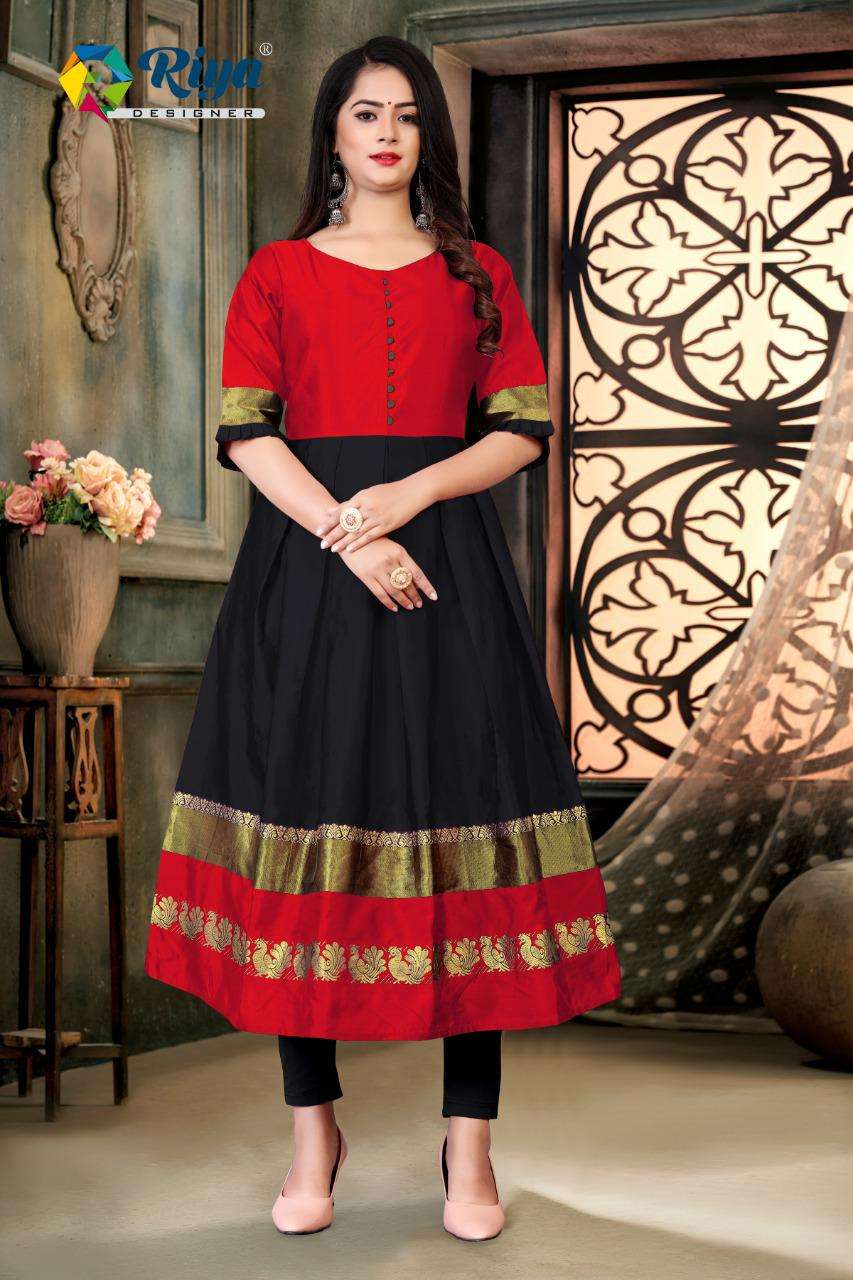 Riya Aanya Tafeta Silk Casual Gown Wholesaler