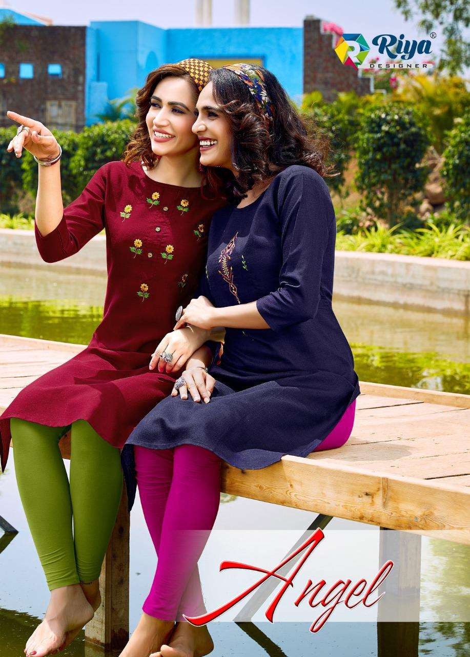 Riya Angel Cotton Slub Daily Wear Kurti