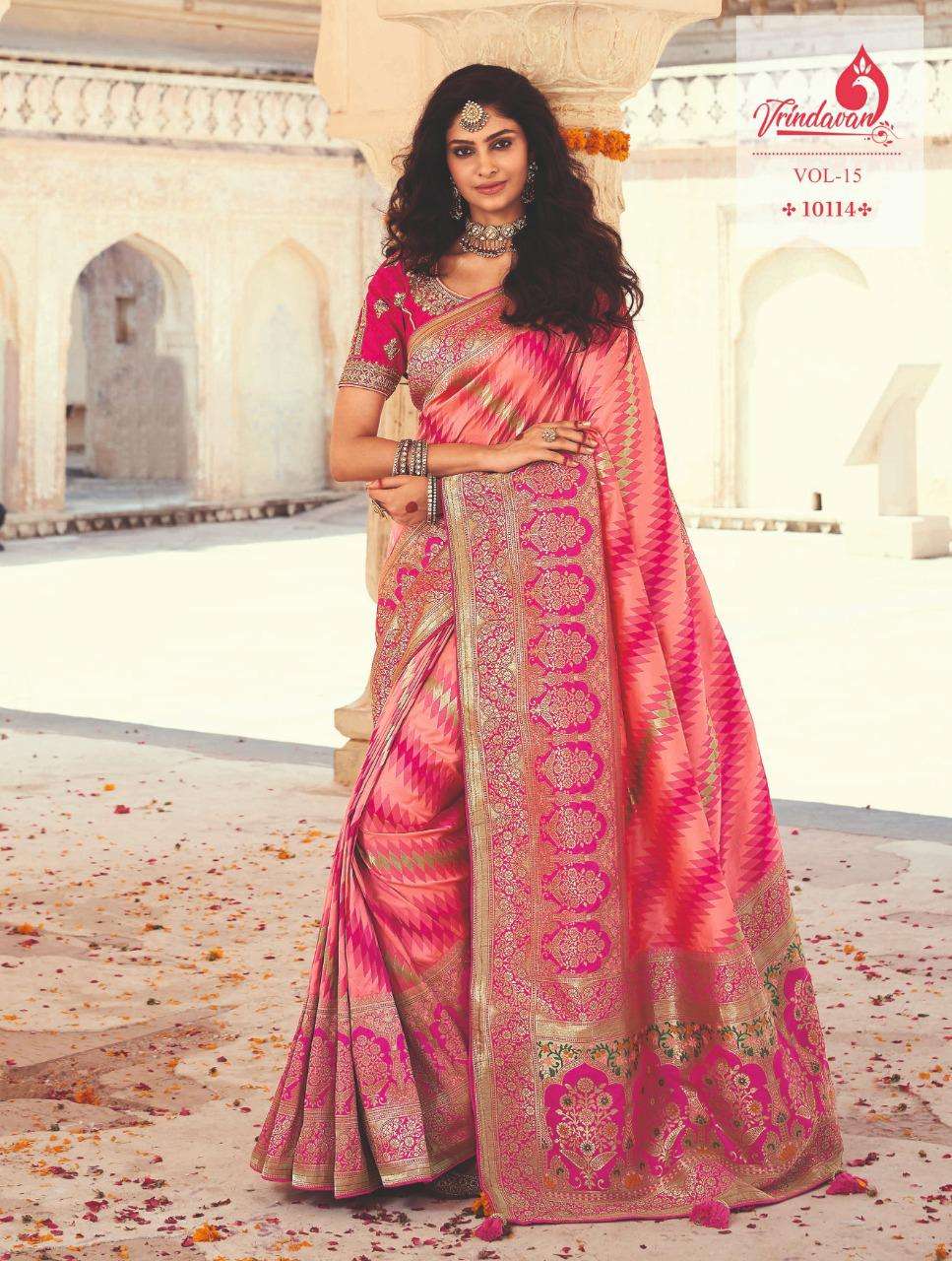 Royal Vrindavan Vol 15 Banarasi Silk Exclusive Saree