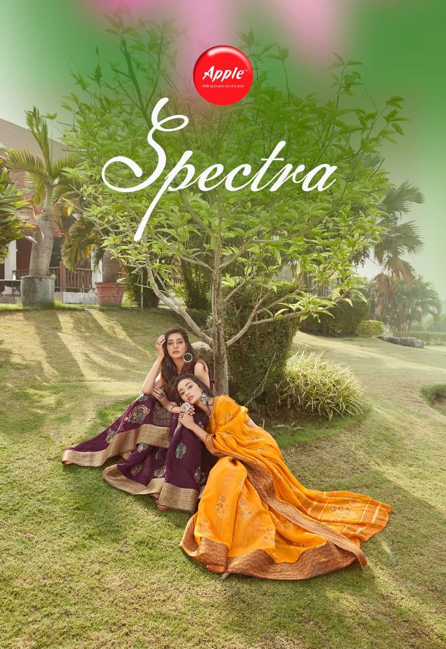 Spectra By Apple Linen Designer Fancy Sarees