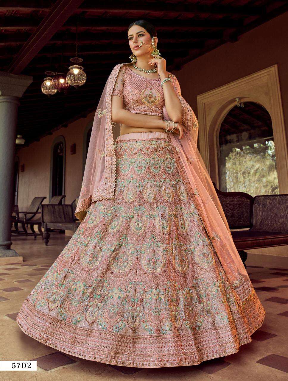 Vastrey Vol 3 By Arya Georgette Ethnic Party Wear Lehenga
