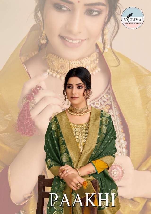 Velisa Paakhi Jam Silk Fancy Dress Supplier