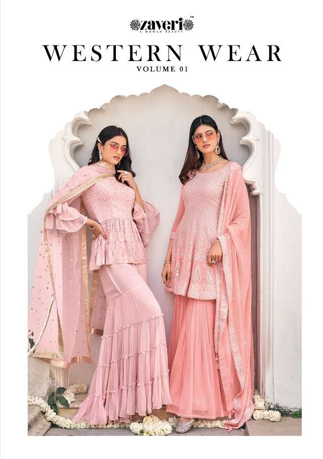 Western Wear By Zaveri Readymade Plazzo Peplum Suits
