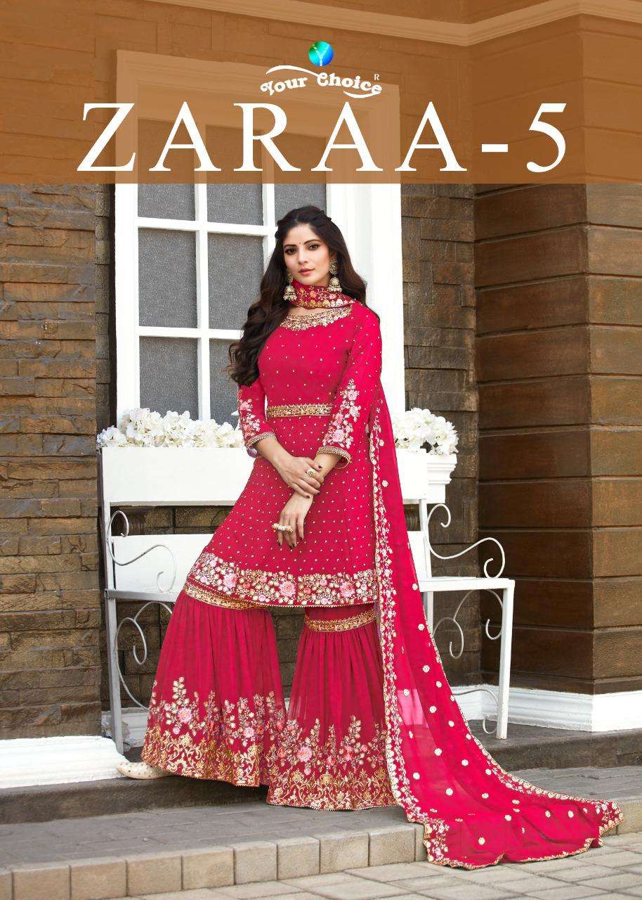 Your Choice Zaraa Vol 5 Garara Salwar Suits Supplier