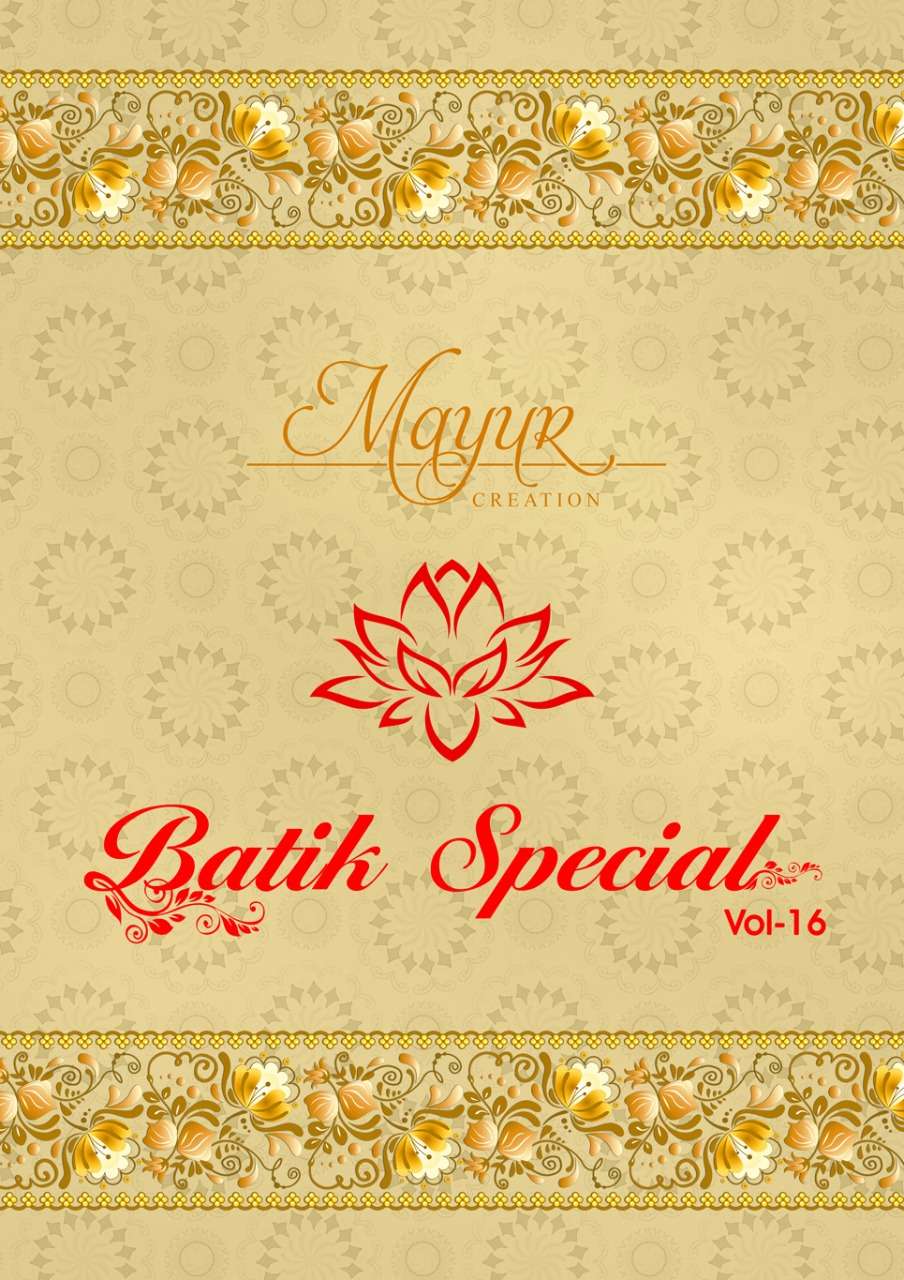 Batik Special Vol 16 By Mayur Creation Wholesale Dress Exports