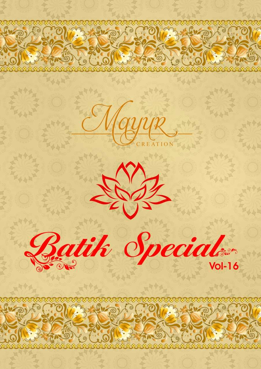 Batik Special Vol 16 By Mayur Creation Wholesale Dress Exports