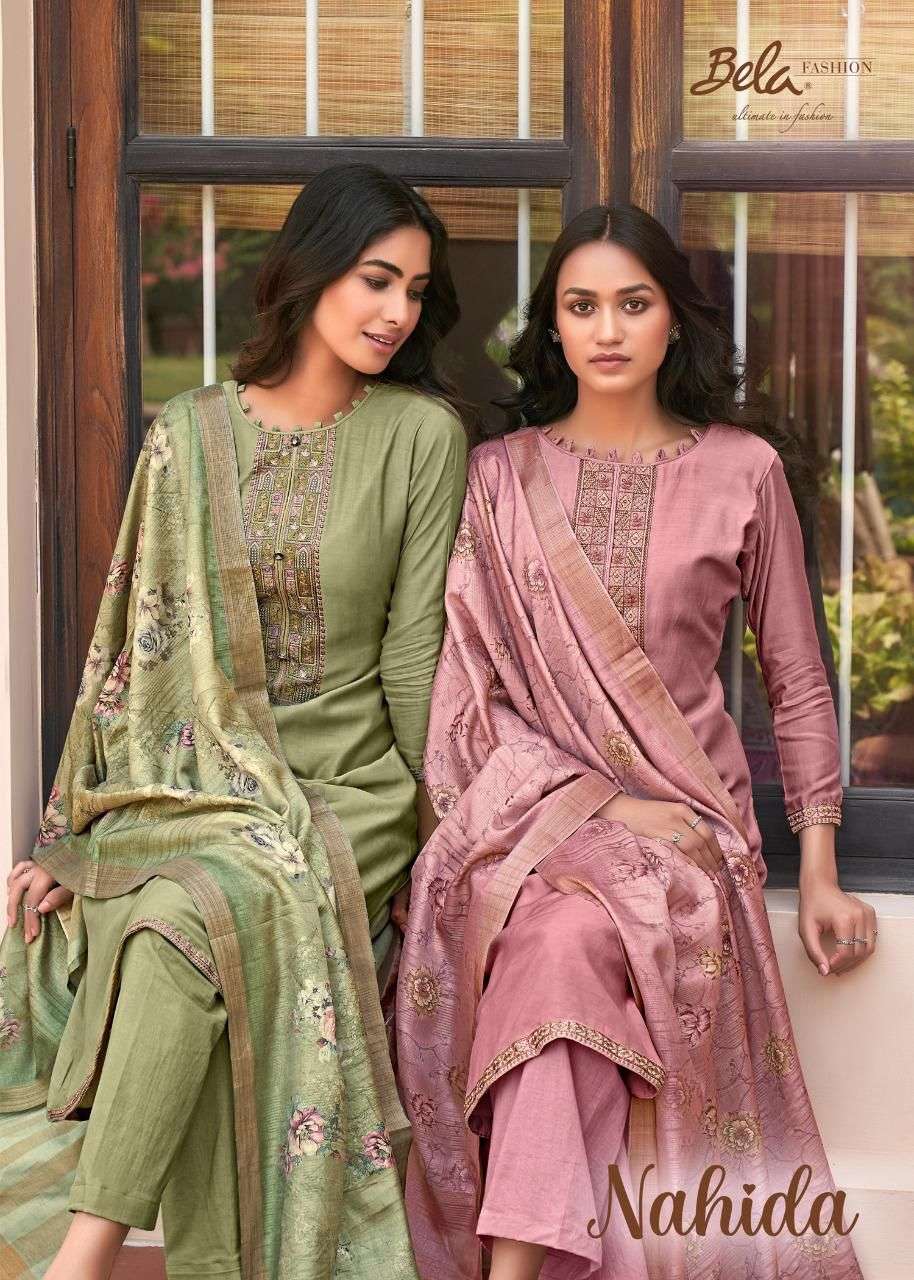 Bela Nahida Viscose Muslin Exclusive Fancy Suits