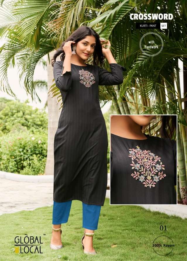 Crossword By Global Local Kurti With Pant Pair