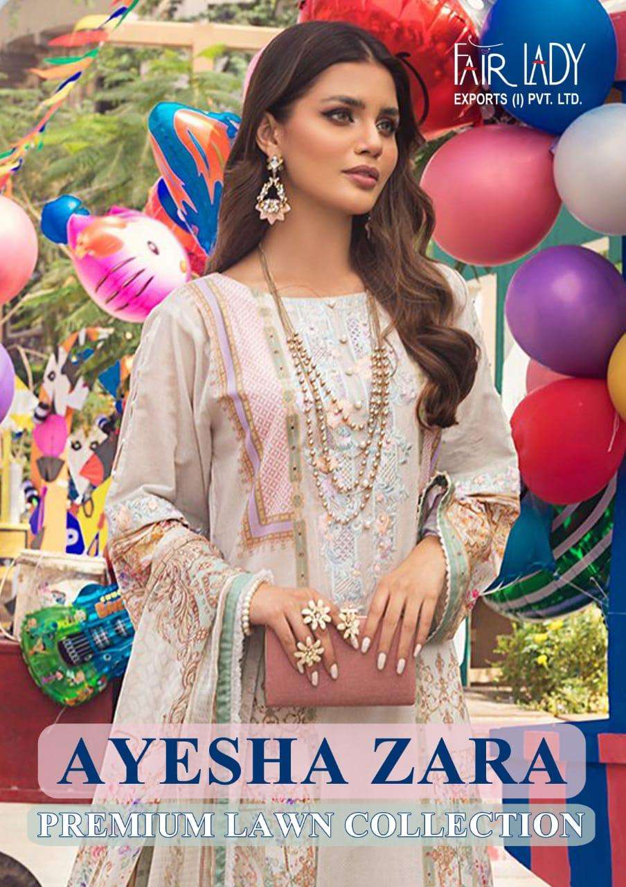 Fair Lady Ayesha Zara Lawn Cotton Pakistani Salwar Kameez