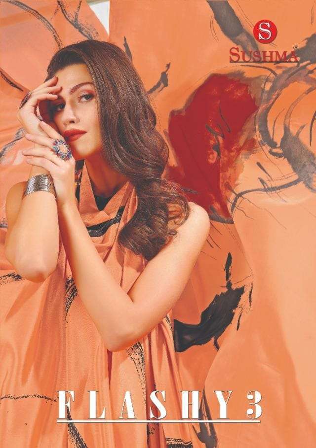 Flashy Vol 3 By Suhsma Crape Printed Daily Wear Saree