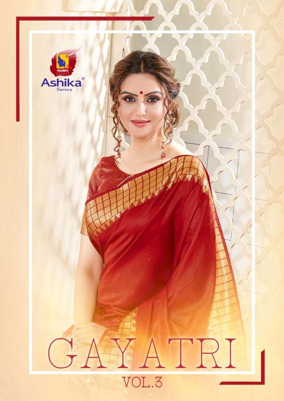 Gayatri Silk Vol 3 By Ashika Cotton Silk Saris Exports