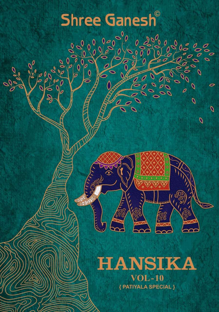Hansika Vol 10 By Shree Ganesh Cotton Printed Patiala Suits Exports