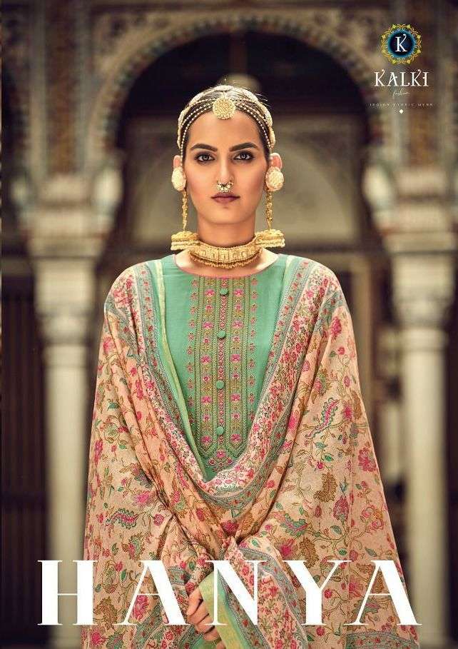 Hanya By Kalki Trendz Muslin Silk Jacquard Designer Suits