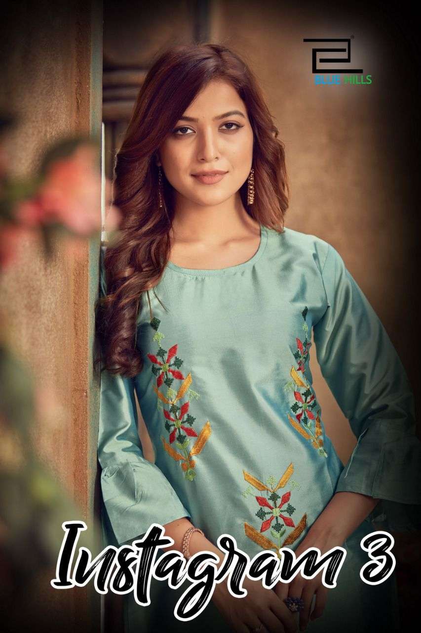 Instagram Vol 3 By Blue Hills Lowest Rates Kurti Exports