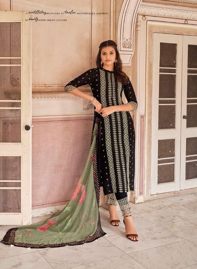 Jay Vijay Zarokha Cotton Silk Ethnic Wear Suits Wholesaler